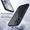 image:imageJETech Magnetic Case for iPhone 17 Pro Max Orange  Compatible with MagSafe Solid Color Matte TPU Frame Clear Back Shockproof BumperStorm Blue