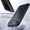 image:imageJETech Magnetic Case for iPhone 17 Pro Max Orange  Compatible with MagSafe Solid Color Matte TPU Frame Clear Back Shockproof BumperStorm Blue
