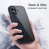 image:imageJETech Magnetic Case for iPhone 17 Pro Max Orange  Compatible with MagSafe Solid Color Matte TPU Frame Clear Back Shockproof BumperStorm Blue