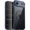 image:imageJETech Magnetic Case for iPhone 17 Pro Max Orange  Compatible with MagSafe Solid Color Matte TPU Frame Clear Back Shockproof BumperStorm Blue
