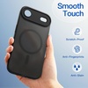 image:imageJETech Magnetic Matte Case for iPhone 17 Black  Compatible with MagSafe Translucent Frosted Soft TPU Cover AntiYellowing AntiFingerprint ShockproofBlack