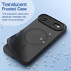 image:imageJETech Magnetic Matte Case for iPhone 17 Black  Compatible with MagSafe Translucent Frosted Soft TPU Cover AntiYellowing AntiFingerprint ShockproofBlack