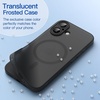 image:imageJETech Magnetic Matte Case for iPhone 17 Black  Compatible with MagSafe Translucent Frosted Soft TPU Cover AntiYellowing AntiFingerprint ShockproofBlack