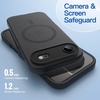 image:imageJETech Magnetic Matte Case for iPhone 17 Black  Compatible with MagSafe Translucent Frosted Soft TPU Cover AntiYellowing AntiFingerprint ShockproofBlack