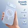 image:imageJETech Magnetic Matte Case for iPhone 17 Black  Compatible with MagSafe Translucent Frosted Soft TPU Cover AntiYellowing AntiFingerprint ShockproofBlue
