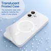 image:imageJETech Magnetic Matte Case for iPhone 17 Black  Compatible with MagSafe Translucent Frosted Soft TPU Cover AntiYellowing AntiFingerprint ShockproofFrosted Clear