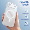 image:imageJETech Magnetic Matte Case for iPhone 17 Black  Compatible with MagSafe Translucent Frosted Soft TPU Cover AntiYellowing AntiFingerprint ShockproofFrosted Clear