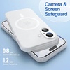 image:imageJETech Magnetic Matte Case for iPhone 17 Black  Compatible with MagSafe Translucent Frosted Soft TPU Cover AntiYellowing AntiFingerprint ShockproofFrosted Clear
