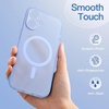 image:imageJETech Magnetic Matte Case for iPhone 17 Black  Compatible with MagSafe Translucent Frosted Soft TPU Cover AntiYellowing AntiFingerprint ShockproofMist Blue
