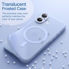 image:imageJETech Magnetic Matte Case for iPhone 17 Black  Compatible with MagSafe Translucent Frosted Soft TPU Cover AntiYellowing AntiFingerprint ShockproofMist Blue