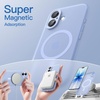 image:imageJETech Magnetic Matte Case for iPhone 17 Black  Compatible with MagSafe Translucent Frosted Soft TPU Cover AntiYellowing AntiFingerprint ShockproofMist Blue