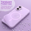 image:imageJETech Magnetic Matte Case for iPhone 17 Black  Compatible with MagSafe Translucent Frosted Soft TPU Cover AntiYellowing AntiFingerprint ShockproofPurple