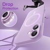 image:imageJETech Magnetic Matte Case for iPhone 17 Black  Compatible with MagSafe Translucent Frosted Soft TPU Cover AntiYellowing AntiFingerprint ShockproofPurple