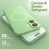 image:imageJETech Magnetic Matte Case for iPhone 17 Black  Compatible with MagSafe Translucent Frosted Soft TPU Cover AntiYellowing AntiFingerprint ShockproofSage