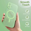 image:imageJETech Magnetic Matte Case for iPhone 17 Black  Compatible with MagSafe Translucent Frosted Soft TPU Cover AntiYellowing AntiFingerprint ShockproofSage