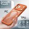 image:imageJETech Magnetic Matte Case for iPhone 17 Pro Dark Blue  Compatible with MagSafe Camera Lens Protection Translucent Back Slim Minimalist Shockproof Phone CoverOrange