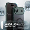 image:imageJETech Magnetic Matte Case for iPhone 17 Pro Max Dark Blue  Compatible with MagSafe Builtin Camera Control Button Shockproof Translucent Back Slim Phone CoverDark Green