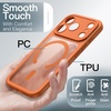 image:imageJETech Magnetic Matte Case for iPhone 17 Pro Max Dark Blue  Compatible with MagSafe Builtin Camera Control Button Shockproof Translucent Back Slim Phone CoverOrange