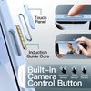 image:imageJETech Magnetic Matte Case for iPhone 17 Pro Max Dark Blue  Compatible with MagSafe Builtin Camera Control Button Shockproof Translucent Back Slim Phone CoverMist Blue