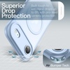 image:imageJETech Magnetic Matte Case for iPhone 17 Pro Max Dark Blue  Compatible with MagSafe Builtin Camera Control Button Shockproof Translucent Back Slim Phone CoverSky Blue