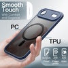 image:imageJETech Magnetic Matte Case for iPhone 17 Pro Max Dark Blue  Compatible with MagSafe Builtin Camera Control Button Shockproof Translucent Back Slim Phone CoverStorm Blue