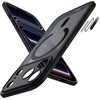 image:imageJETech Magnetic Matte Case for iPhone 17 Pro Max Dark Blue  Compatible with MagSafe Builtin Camera Control Button Shockproof Translucent Back Slim Phone CoverBlack
