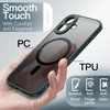 image:imageJETech Magnetic Matte Case for iPhone 17 Pro Max Dark Blue  Compatible with MagSafe Builtin Camera Control Button Shockproof Translucent Back Slim Phone CoverDark Green