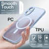 image:imageJETech Magnetic Matte Case for iPhone 17 Pro Max Dark Blue  Compatible with MagSafe Builtin Camera Control Button Shockproof Translucent Back Slim Phone CoverMist Blue