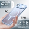 image:imageJETech Magnetic Matte Case for iPhone 17 Pro Max Dark Blue  Compatible with MagSafe Builtin Camera Control Button Shockproof Translucent Back Slim Phone CoverSky Blue