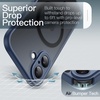 image:imageJETech Magnetic Matte Case for iPhone 17 Pro Max Dark Blue  Compatible with MagSafe Builtin Camera Control Button Shockproof Translucent Back Slim Phone CoverStorm Blue