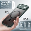 image:imageJETech Magnetic Matte Case for iPhone 17 Pro Max Dark Blue  Compatible with MagSafe Builtin Camera Control Button Shockproof Translucent Back Slim Phone CoverDark Green