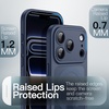 image:imageJETech Magnetic Matte Case for iPhone 17 Pro Max Dark Blue  Compatible with MagSafe Builtin Camera Control Button Shockproof Translucent Back Slim Phone CoverDark Blue