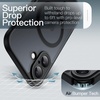 image:imageJETech Magnetic Matte Case for iPhone 17 Pro Max Dark Blue  Compatible with MagSafe Builtin Camera Control Button Shockproof Translucent Back Slim Phone CoverBlack
