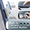 image:imageJETech Magnetic Matte Case for iPhone 17 Pro Max Dark Blue  Compatible with MagSafe Builtin Camera Control Button Shockproof Translucent Back Slim Phone CoverStorm Blue