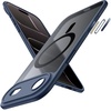 image:imageJETech Magnetic Matte Case for iPhone 17 Pro Max Dark Blue  Compatible with MagSafe Builtin Camera Control Button Shockproof Translucent Back Slim Phone CoverStorm Blue