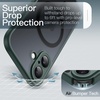 image:imageJETech Magnetic Matte Case for iPhone 17 Pro Max Dark Blue  Compatible with MagSafe Builtin Camera Control Button Shockproof Translucent Back Slim Phone CoverDark Green
