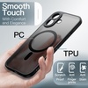 image:imageJETech Magnetic Matte Case for iPhone 17 Pro Max Dark Blue  Compatible with MagSafe Builtin Camera Control Button Shockproof Translucent Back Slim Phone CoverBlack