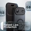 image:imageJETech Magnetic Matte Case for iPhone 17 Pro Max Dark Blue  Compatible with MagSafe Builtin Camera Control Button Shockproof Translucent Back Slim Phone CoverBlack