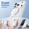 image:imageJETech Magnetic Matte Case for iPhone 17 Pro Max Frosted Clear  Compatible with MagSafe Translucent Frosted Soft TPU Cover AntiYellowing AntiFingerprint ShockproofFrosted Clear