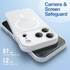 image:imageJETech Magnetic Matte Case for iPhone 17 Pro Max Frosted Clear  Compatible with MagSafe Translucent Frosted Soft TPU Cover AntiYellowing AntiFingerprint ShockproofFrosted Clear