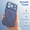 image:imageJETech Magnetic Matte Case for iPhone 17 Pro Max Frosted Clear  Compatible with MagSafe Translucent Frosted Soft TPU Cover AntiYellowing AntiFingerprint ShockproofDeep Blue