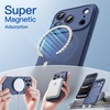 image:imageJETech Magnetic Matte Case for iPhone 17 Pro Max Frosted Clear  Compatible with MagSafe Translucent Frosted Soft TPU Cover AntiYellowing AntiFingerprint ShockproofDeep Blue
