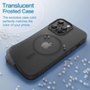 image:imageJETech Magnetic Matte Case for iPhone 17 Pro Max Frosted Clear  Compatible with MagSafe Translucent Frosted Soft TPU Cover AntiYellowing AntiFingerprint ShockproofBlack