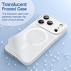 image:imageJETech Magnetic Matte Case for iPhone 17 Pro Max Frosted Clear  Compatible with MagSafe Translucent Frosted Soft TPU Cover AntiYellowing AntiFingerprint ShockproofFrosted Clear