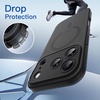 image:imageJETech Magnetic Matte Case for iPhone 17 Pro Max Frosted Clear  Compatible with MagSafe Translucent Frosted Soft TPU Cover AntiYellowing AntiFingerprint ShockproofBlack