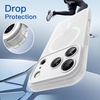 image:imageJETech Magnetic Matte Case for iPhone 17 Pro Max Frosted Clear  Compatible with MagSafe Translucent Frosted Soft TPU Cover AntiYellowing AntiFingerprint ShockproofFrosted Clear