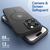 image:imageJETech Magnetic Matte Case for iPhone 17 Pro Max Frosted Clear  Compatible with MagSafe Translucent Frosted Soft TPU Cover AntiYellowing AntiFingerprint ShockproofBlack