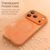 image:imageJETech Magnetic Matte Case for iPhone 17 Pro Max Frosted Clear  Compatible with MagSafe Translucent Frosted Soft TPU Cover AntiYellowing AntiFingerprint ShockproofOrange