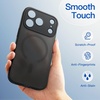 image:imageJETech Magnetic Matte Case for iPhone 17 Pro Max Frosted Clear  Compatible with MagSafe Translucent Frosted Soft TPU Cover AntiYellowing AntiFingerprint ShockproofBlack