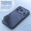 image:imageJETech Magnetic Matte Case for iPhone 17 Pro Max Frosted Clear  Compatible with MagSafe Translucent Frosted Soft TPU Cover AntiYellowing AntiFingerprint ShockproofDeep Blue
